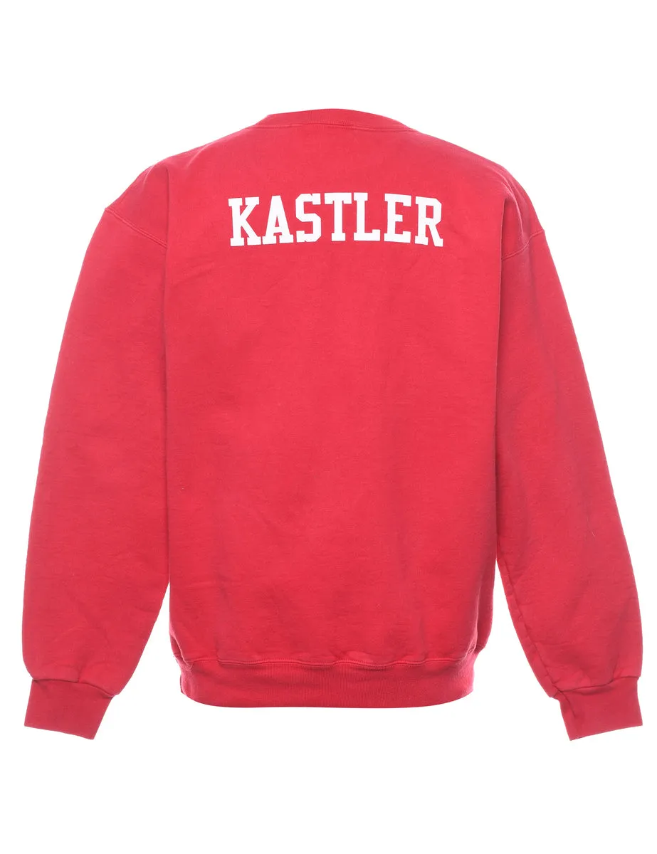 Red Skyline Falcons Printed Sweatshirt - S