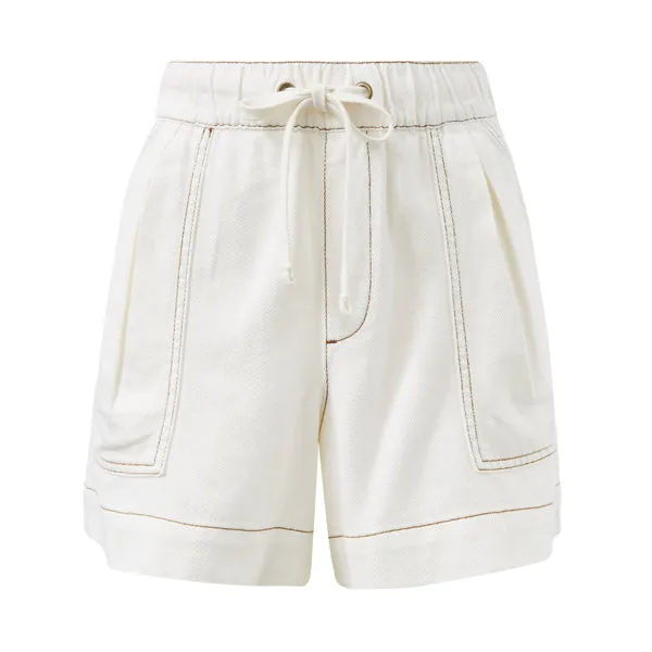 Relaxed Everyday Short - Ecru Twill