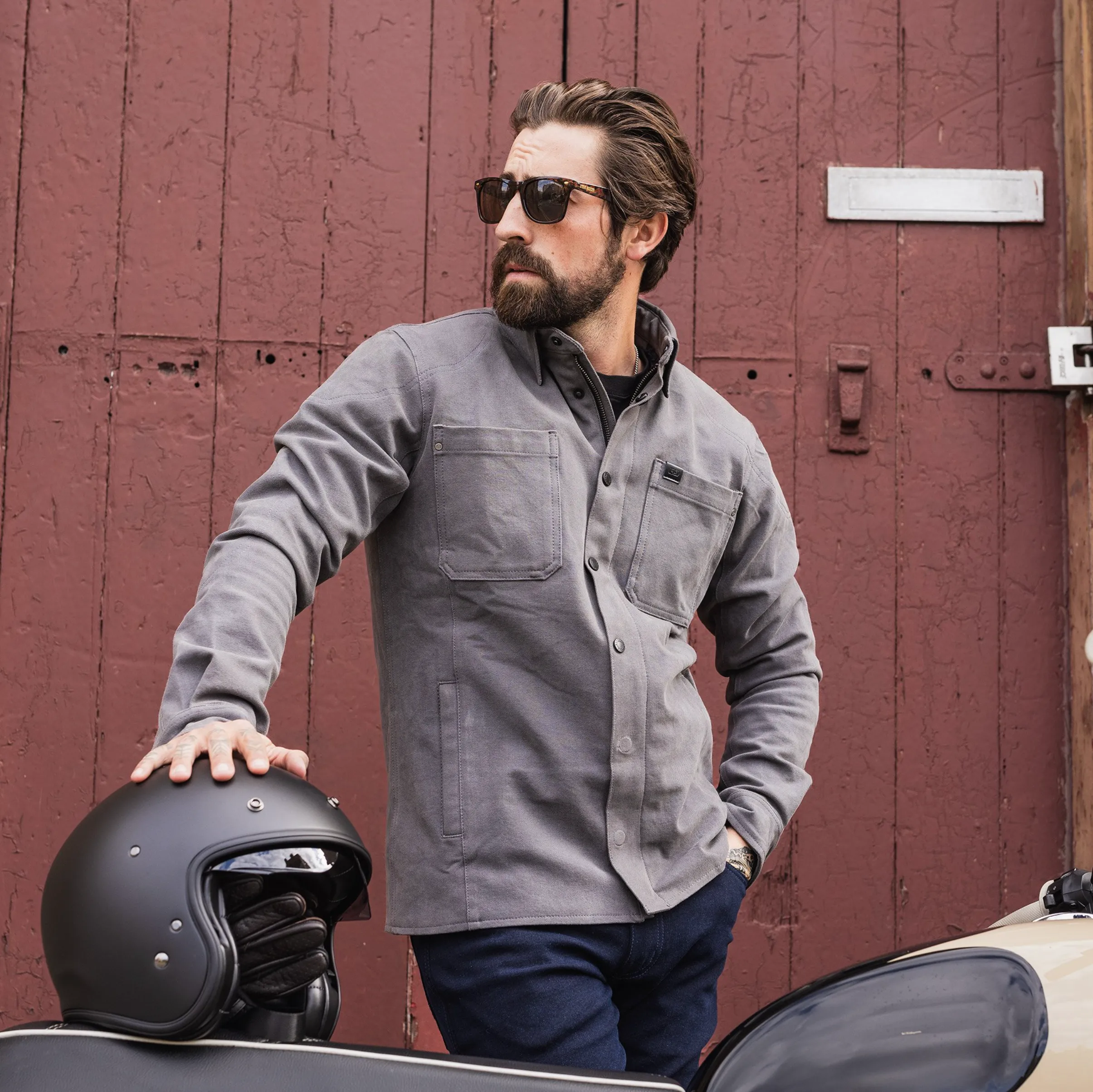 Ridgeback AA Armoured Grey Riding Shirt  by Oxford