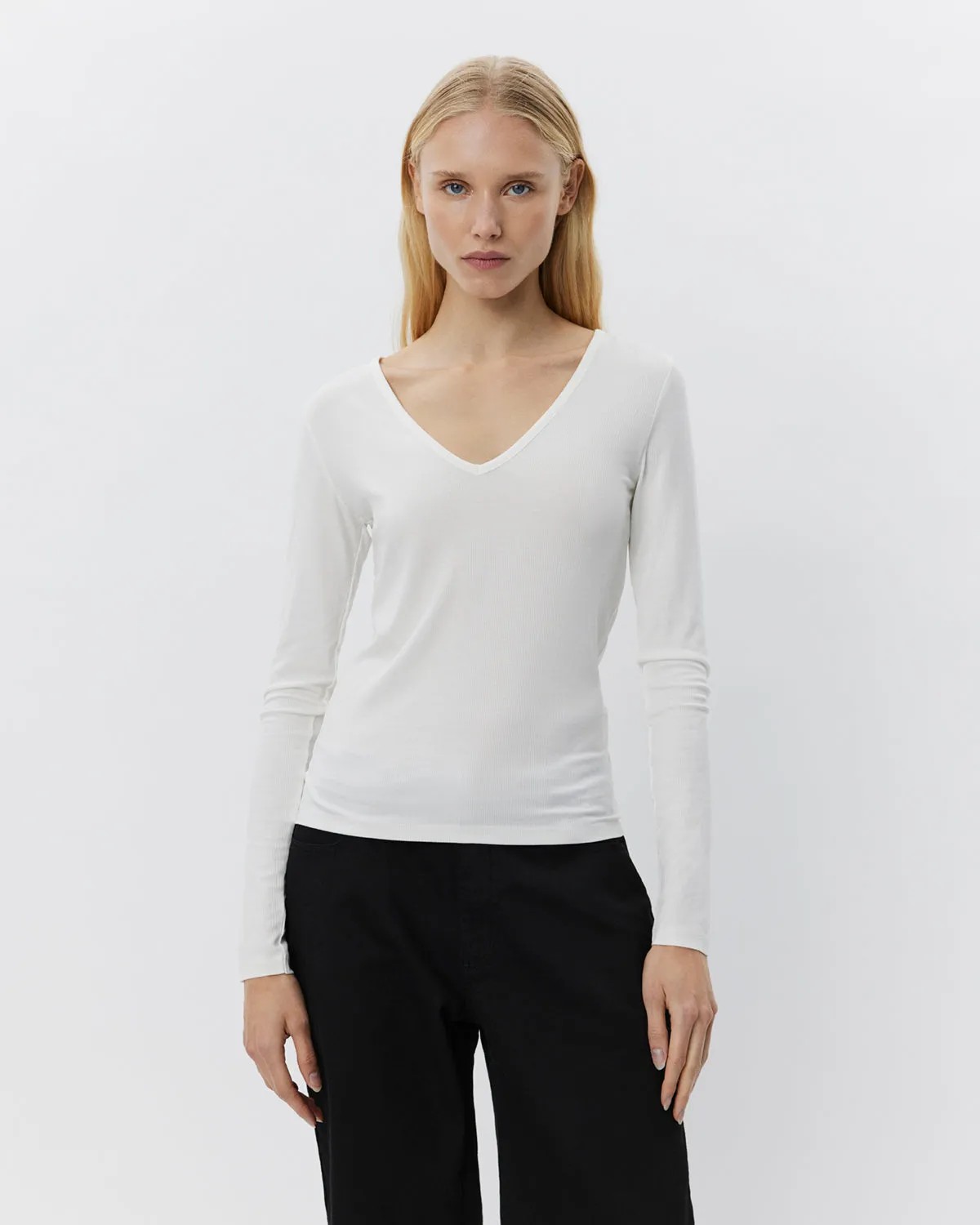 SALLYSW T-SHIRT LONG SLEEVE - White