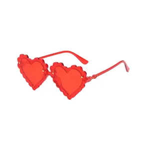 Scalloped Heart Sunglass, Cherry