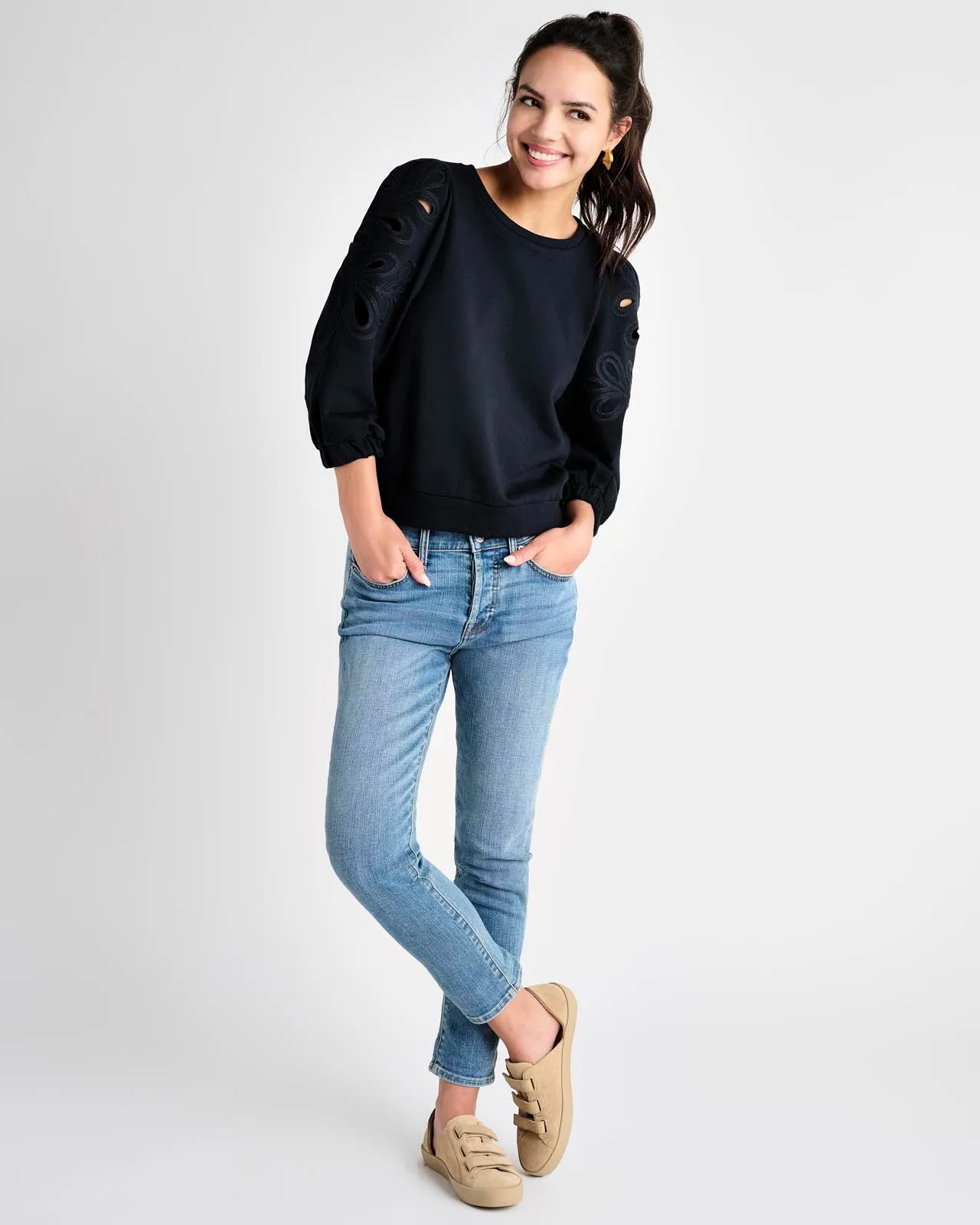 Serena Embroidered Sweatshirt