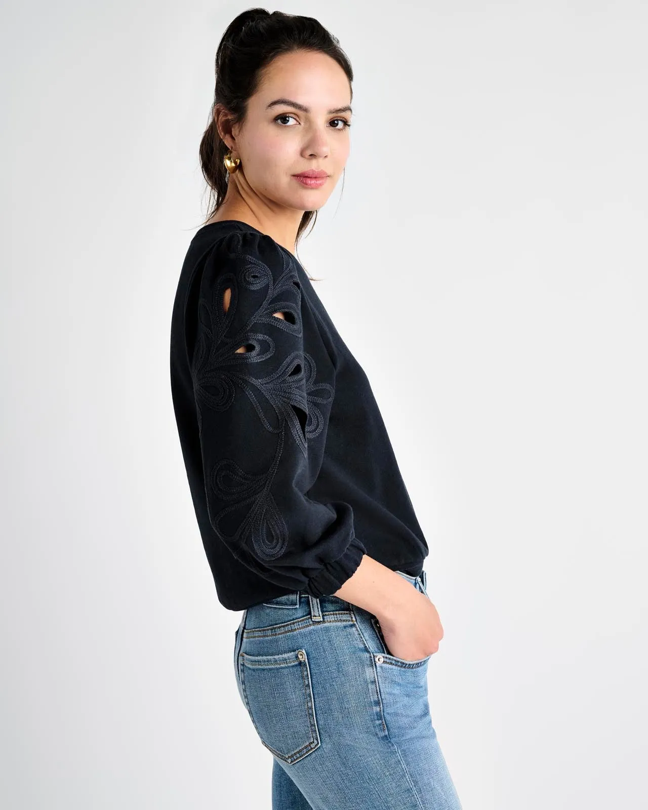 Serena Embroidered Sweatshirt