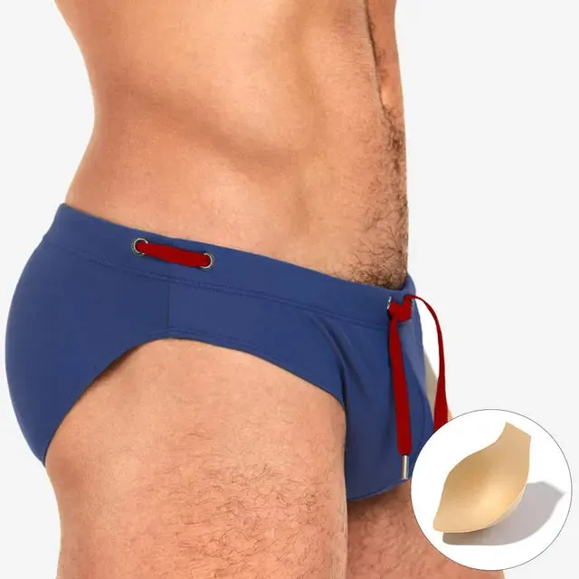 Sexy Low Waist Solid Pad Brief