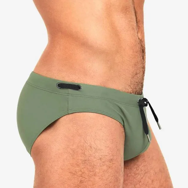 Sexy Low Waist Solid Pad Brief