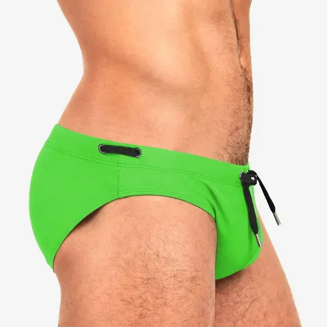 Sexy Low Waist Solid Pad Brief