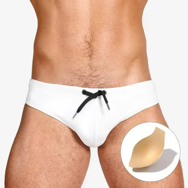 Sexy Low Waist Solid Pad Brief