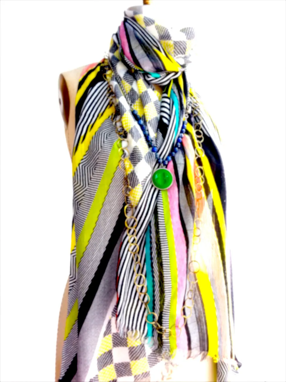 Shawl Silk Cashmere Modal Digital Print