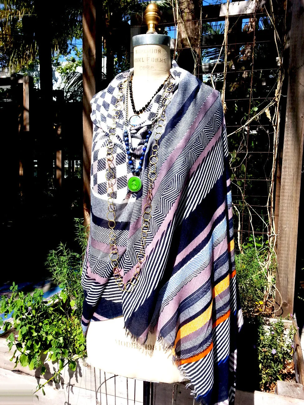 Shawl Silk Cashmere Modal Digital Print