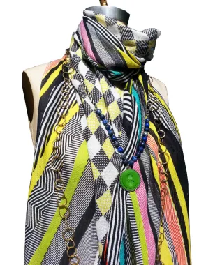 Shawl Silk Cashmere Modal Digital Print