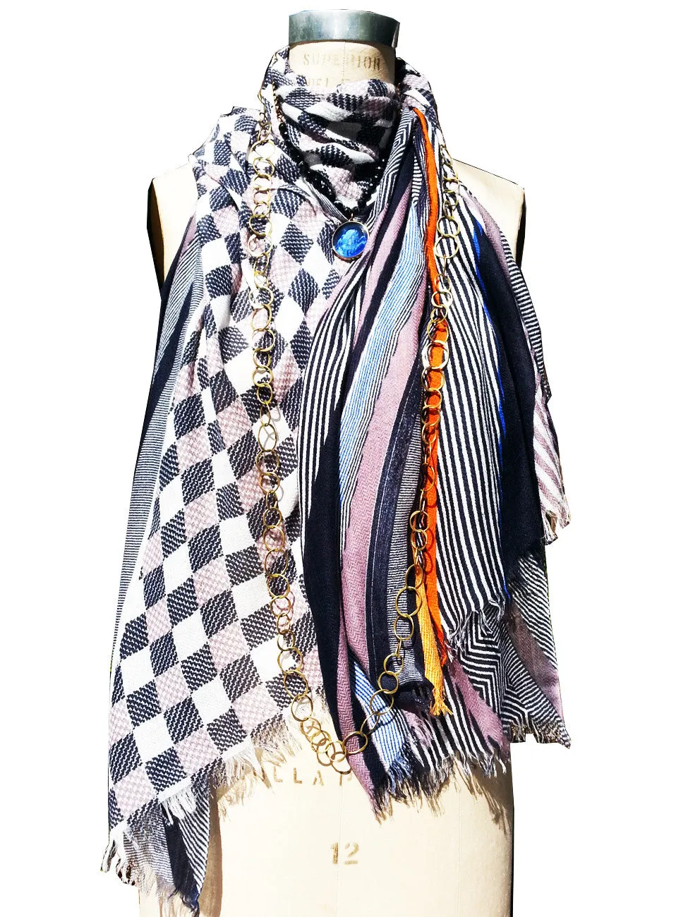 Shawl Silk Cashmere Modal Digital Print