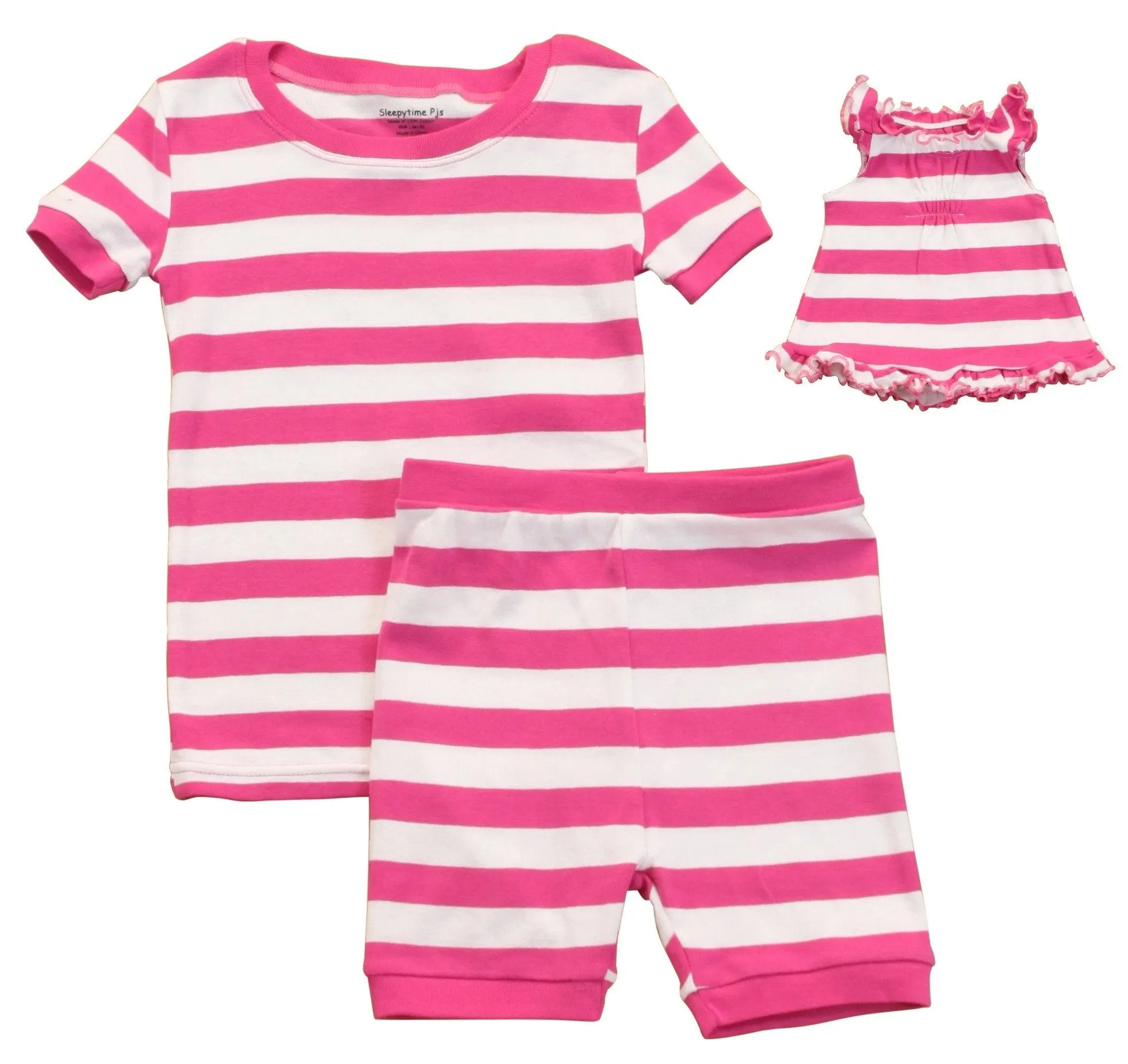 SleepytimePJs Family Matching Cotton Striped Pajama Sets