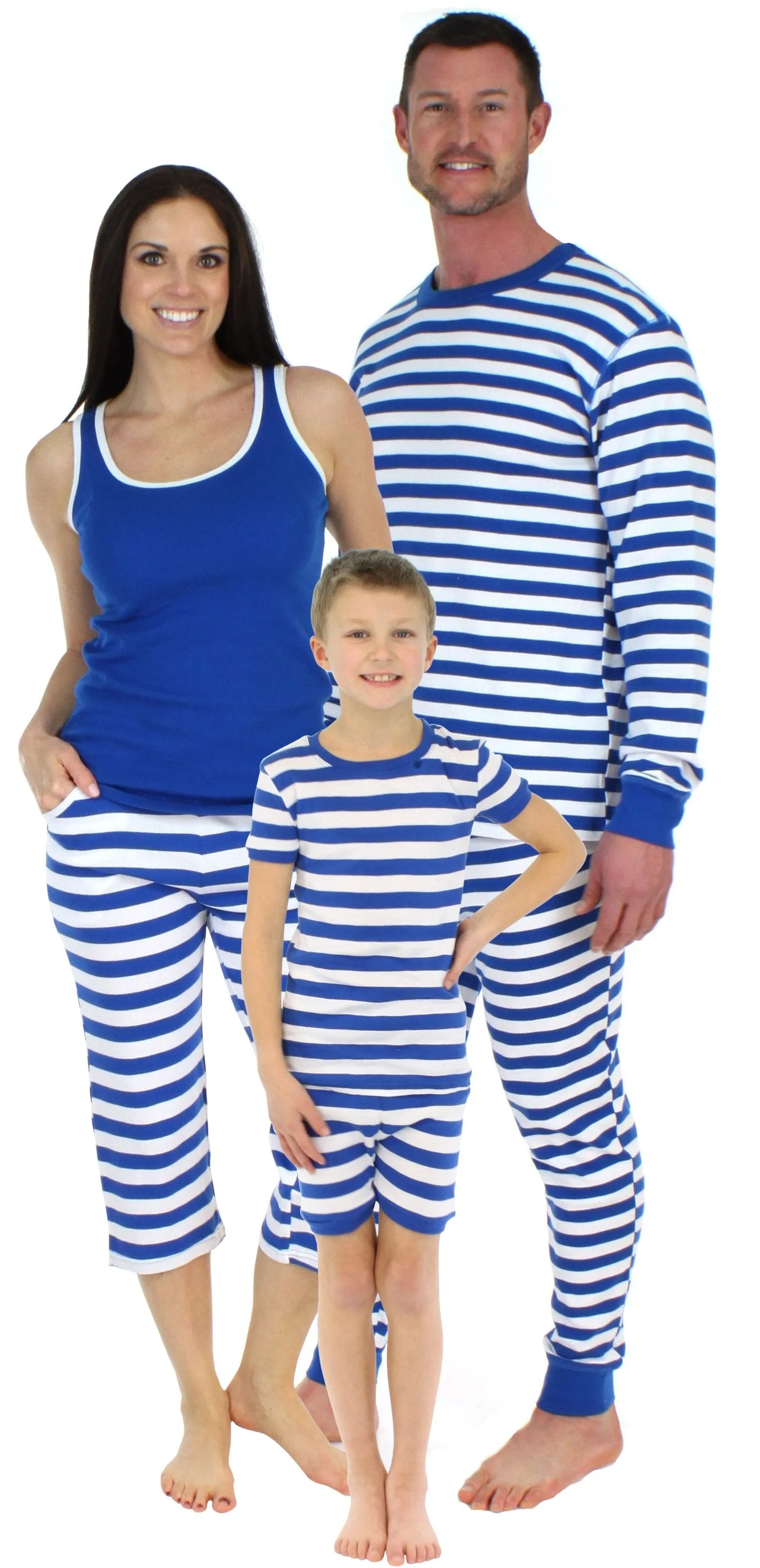 SleepytimePJs Family Matching Cotton Striped Pajama Sets