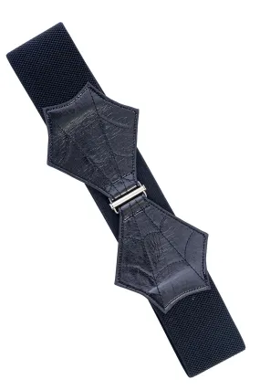 Spiderweb Waist Belt in Black by Banned Apparel