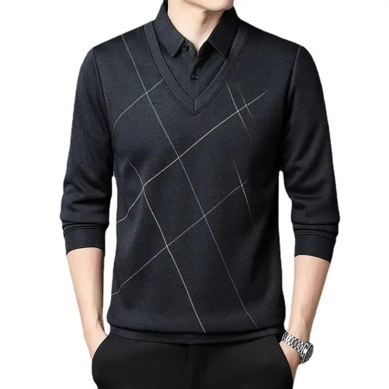 Spring And Autumn Men's Long Sleeve T-shirt