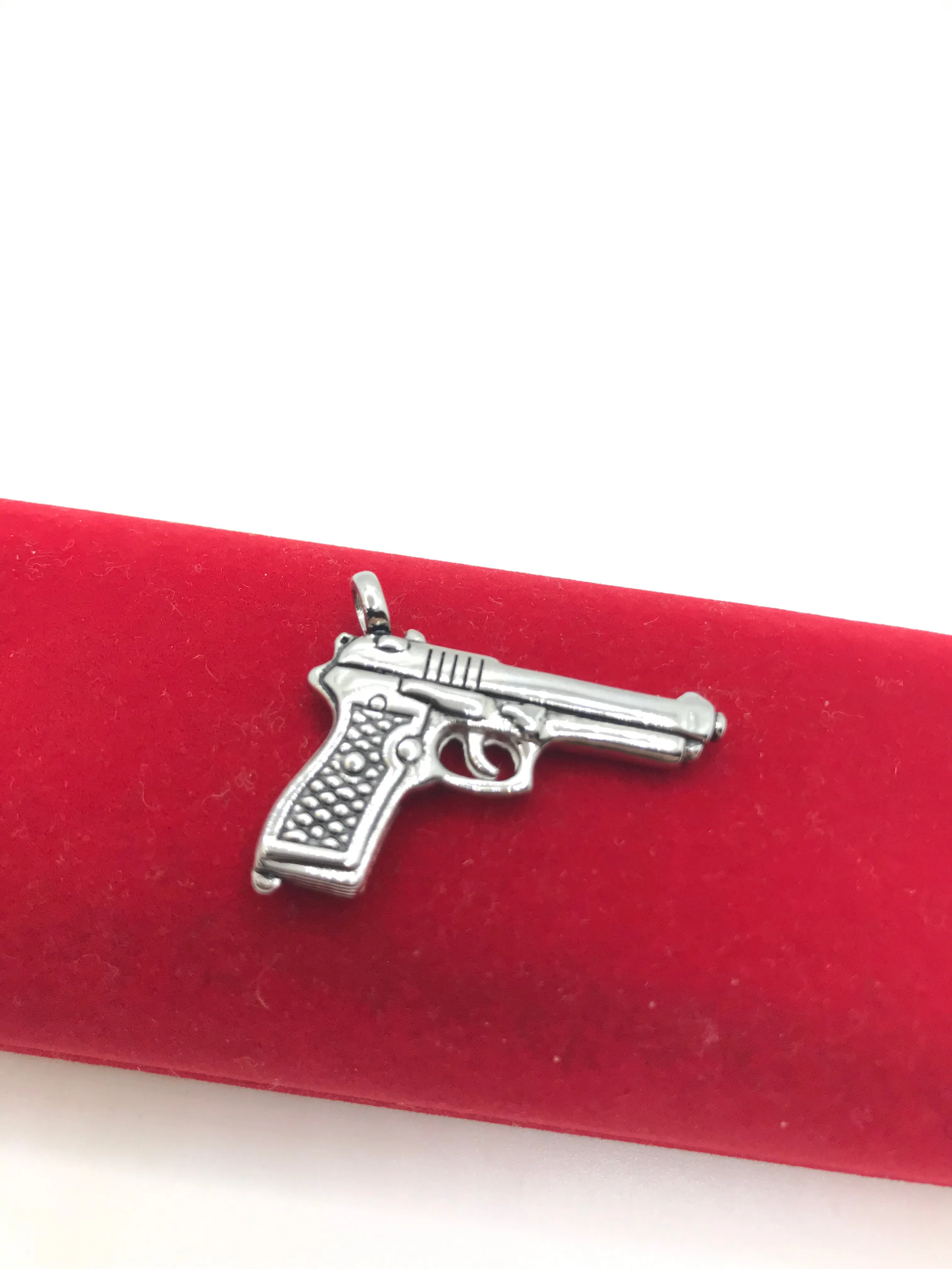 Stainless steel gun pendant