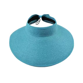 Sun Time Kids Straw Visor, Blue