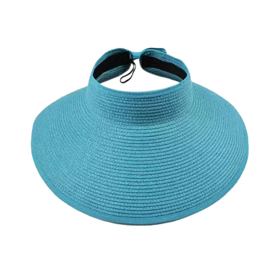 Sun Time Kids Straw Visor, Blue