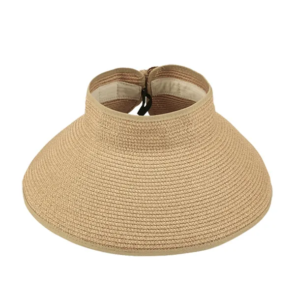 Sun Time Straw Visor Beige