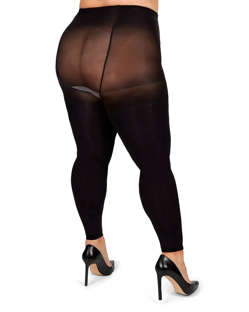 Super Matte Control Top Footless Tights - Final Sale