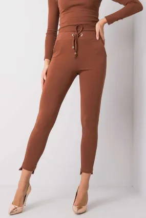 Tapered Leg Tie Waist Tracksuit Pants