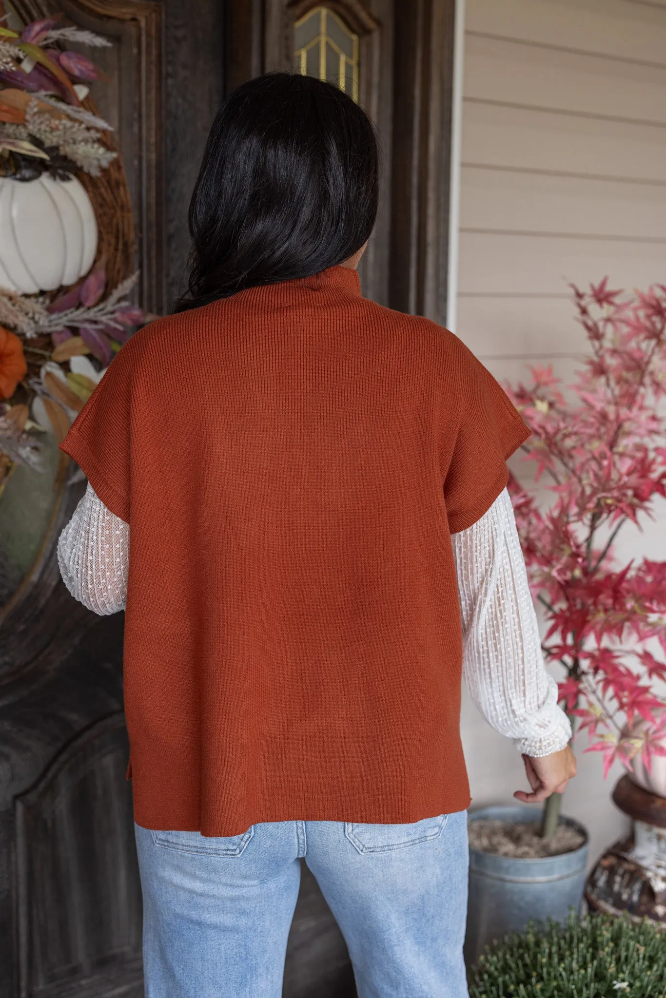 Thankful Season Copper Knit Top