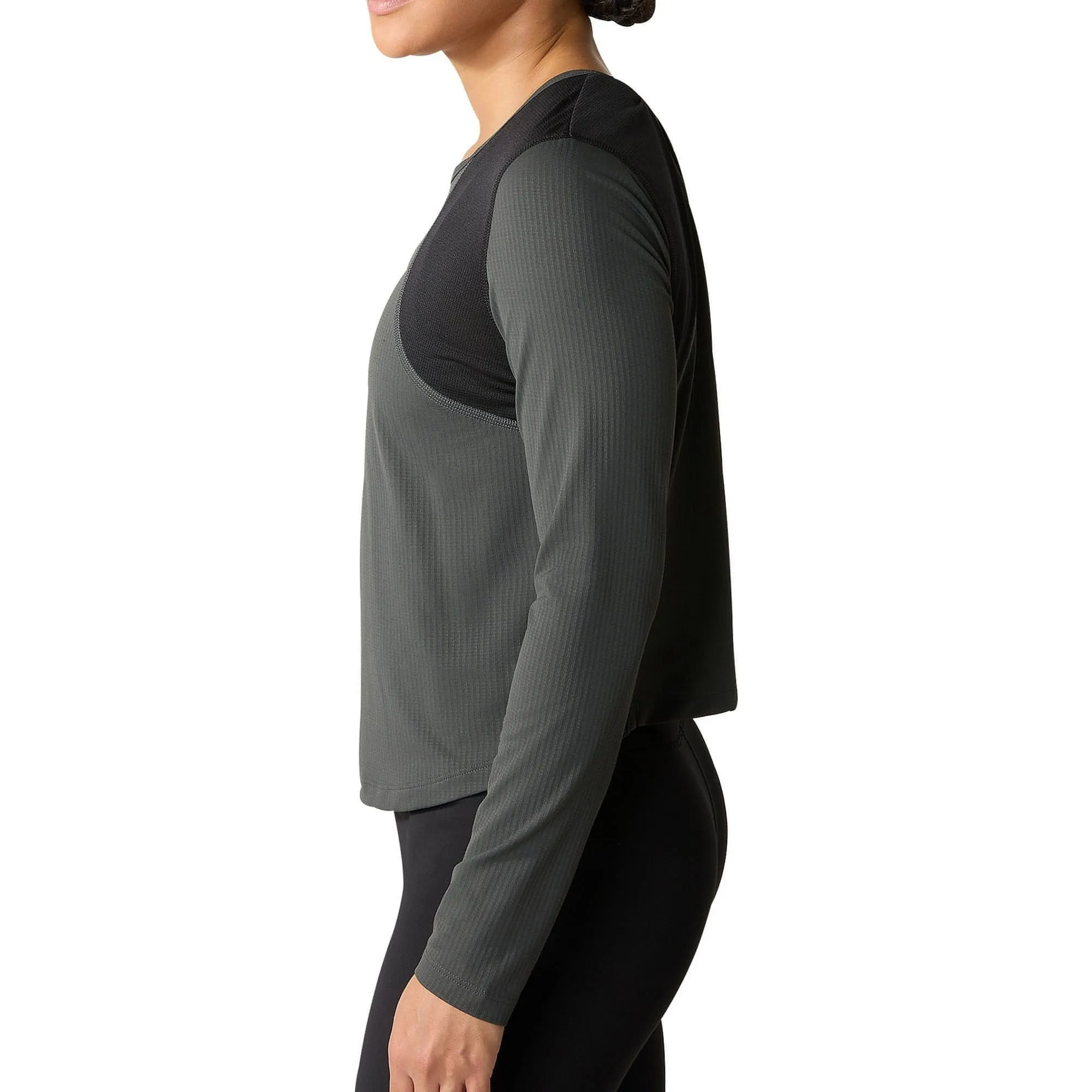 The North Face Lightbright Long Sleeve Womens Running Top - Grey