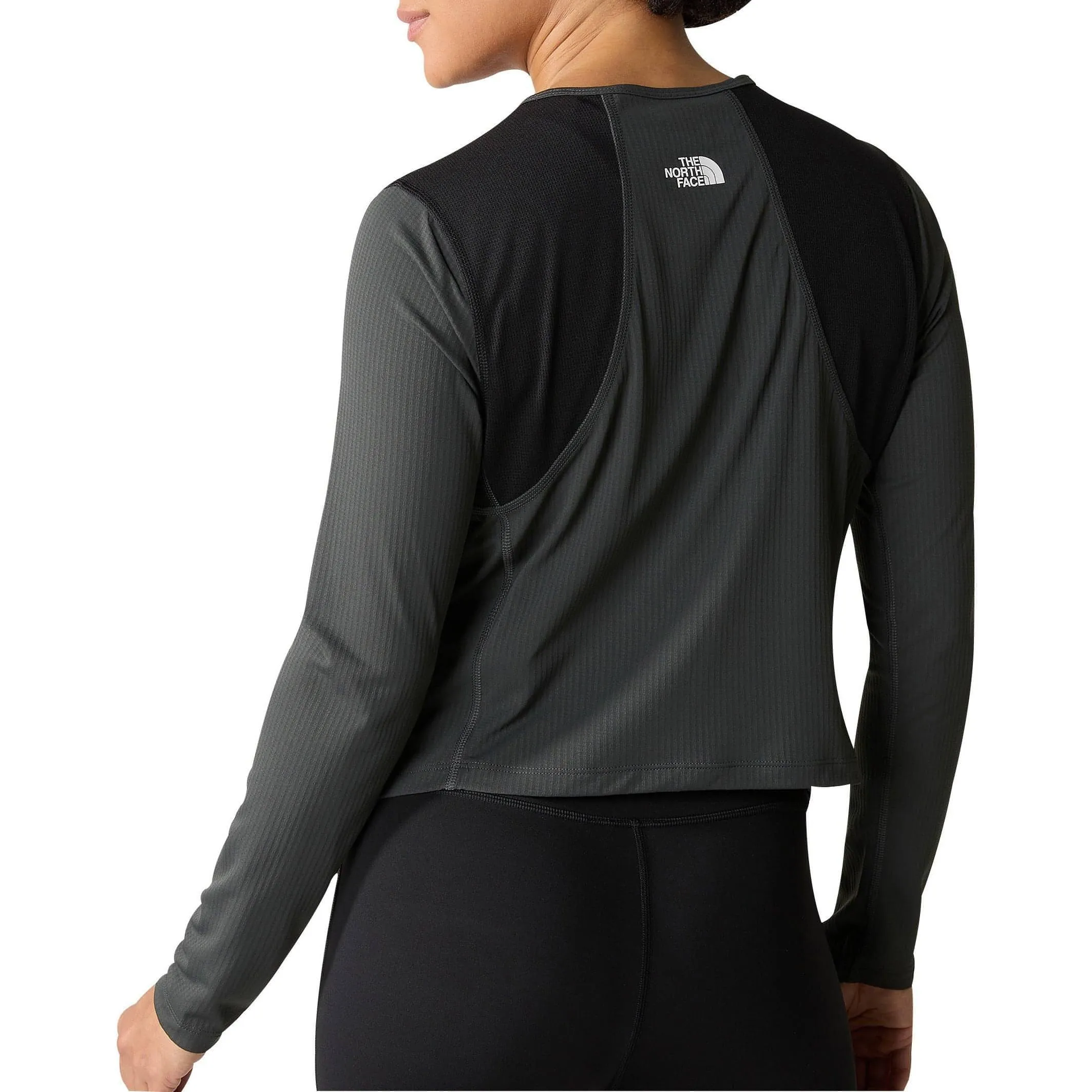 The North Face Lightbright Long Sleeve Womens Running Top - Grey