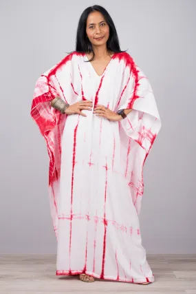 Tie dye kaftan dress