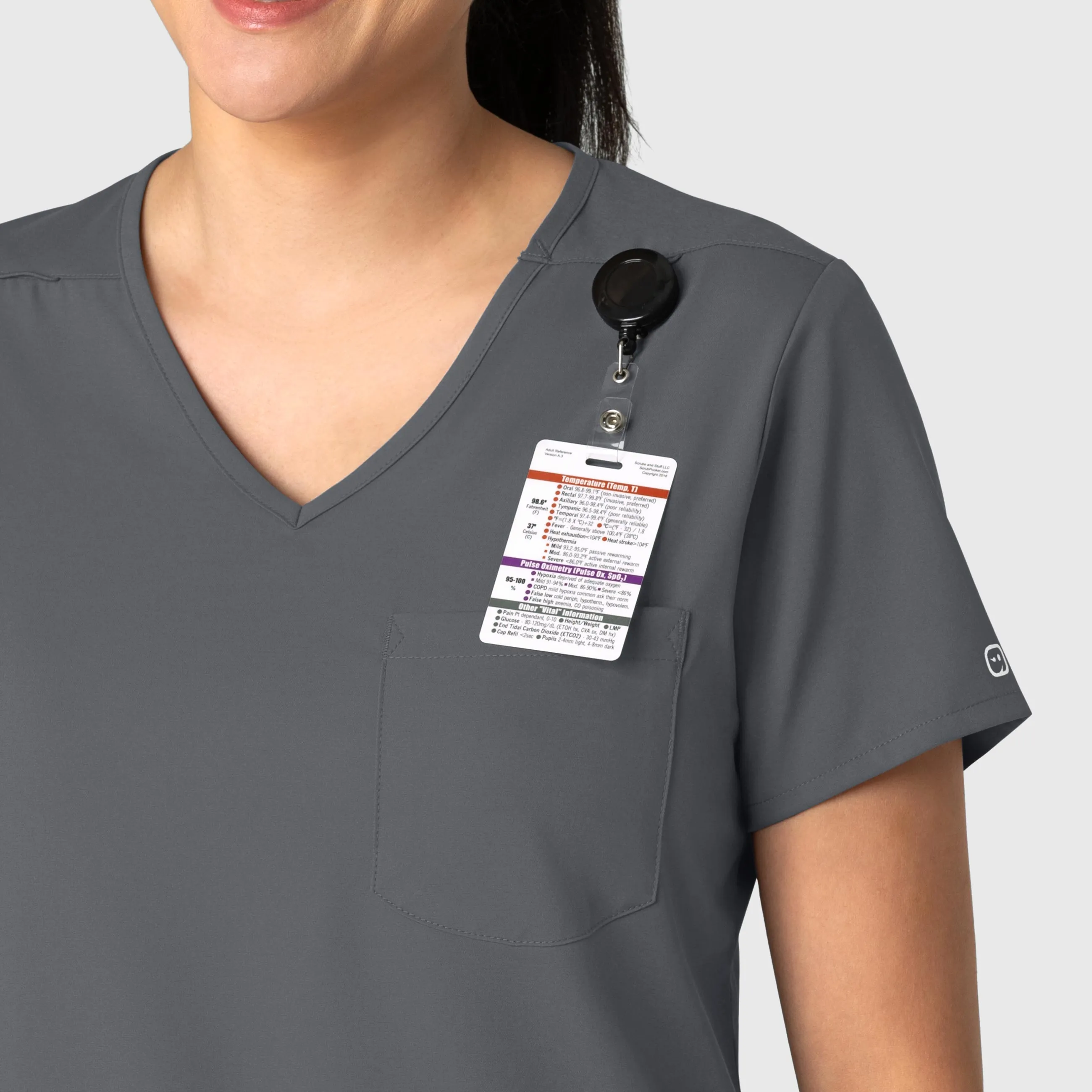 UMSL Boundless Women's Tuck-In Scrub Top With Logo