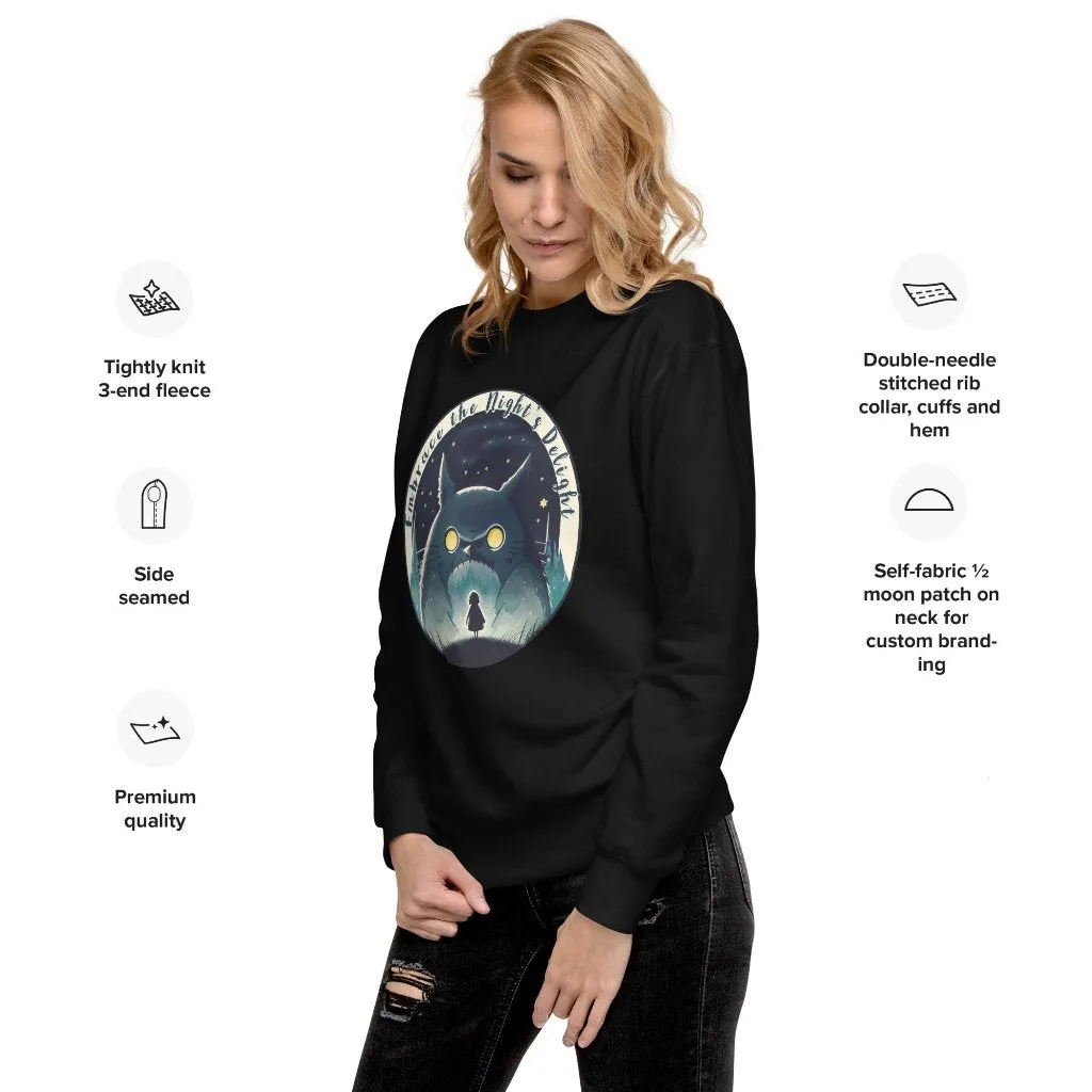 Unisex Premium Sweatshirt Embrace the Night's Delight