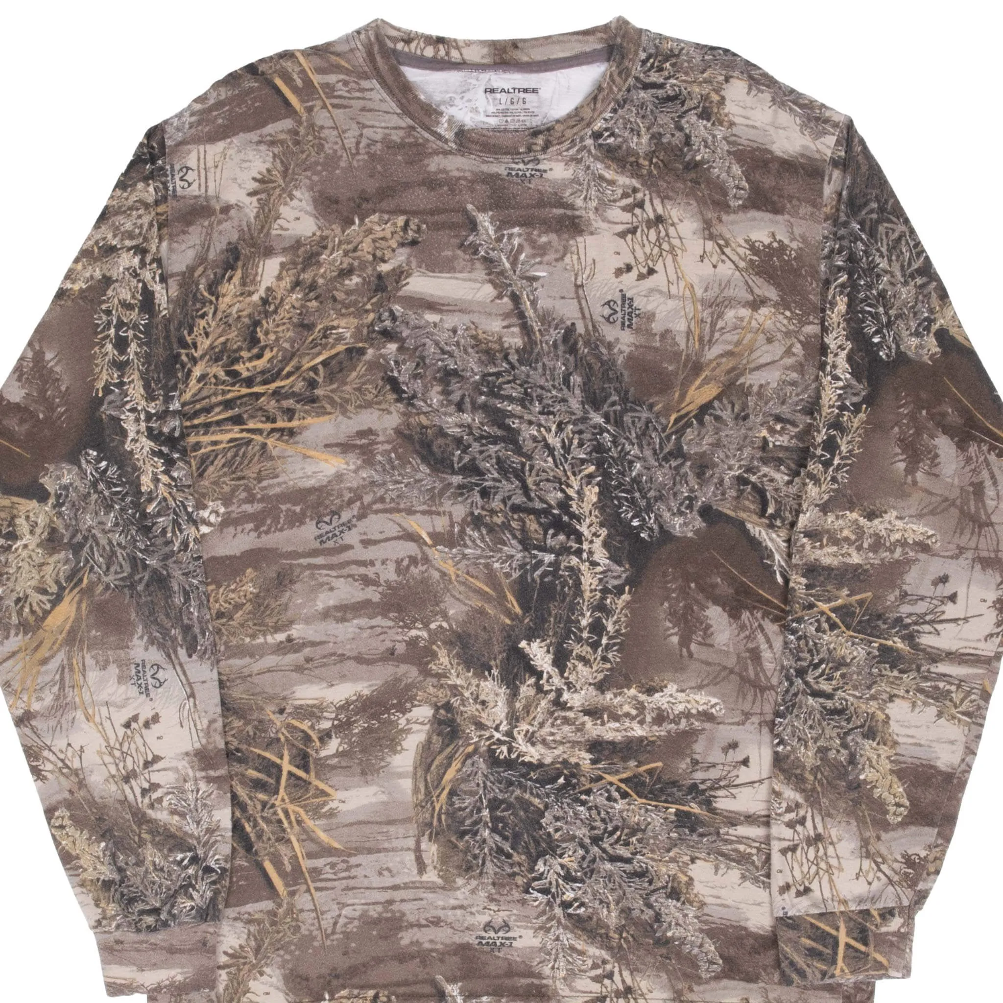 VINTAGE HUNTING REALTREE MAX 1 CAMO LONG SLEEVE POCKET TEE SHIRT MEDIUM