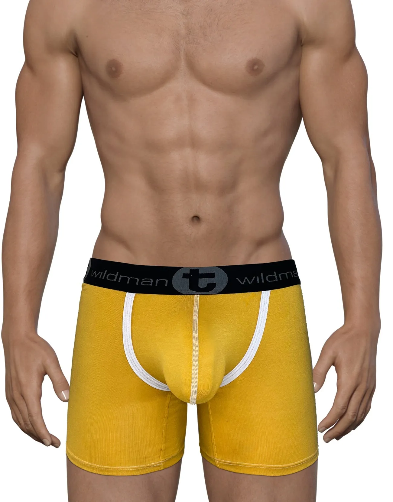 WildmanT Modal Big Boy Pouch 5" Inseam Boxer Brief Gold