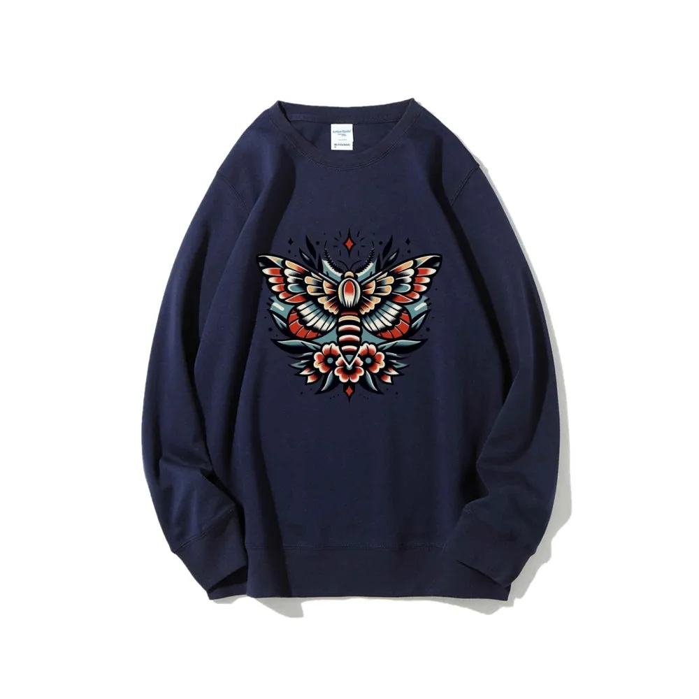 Women Flower Butterfly Graphic Sweatshirts