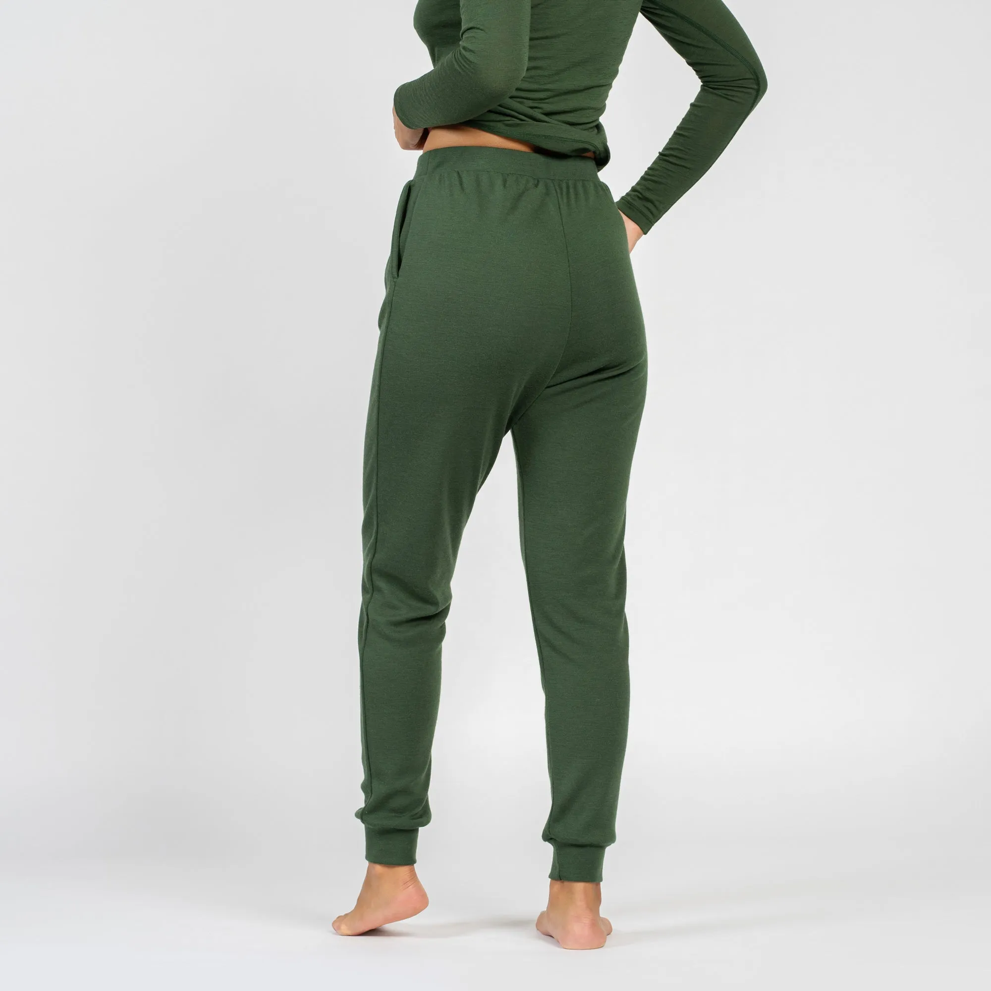 Women's 250 Merino Sweatpants Dark Green